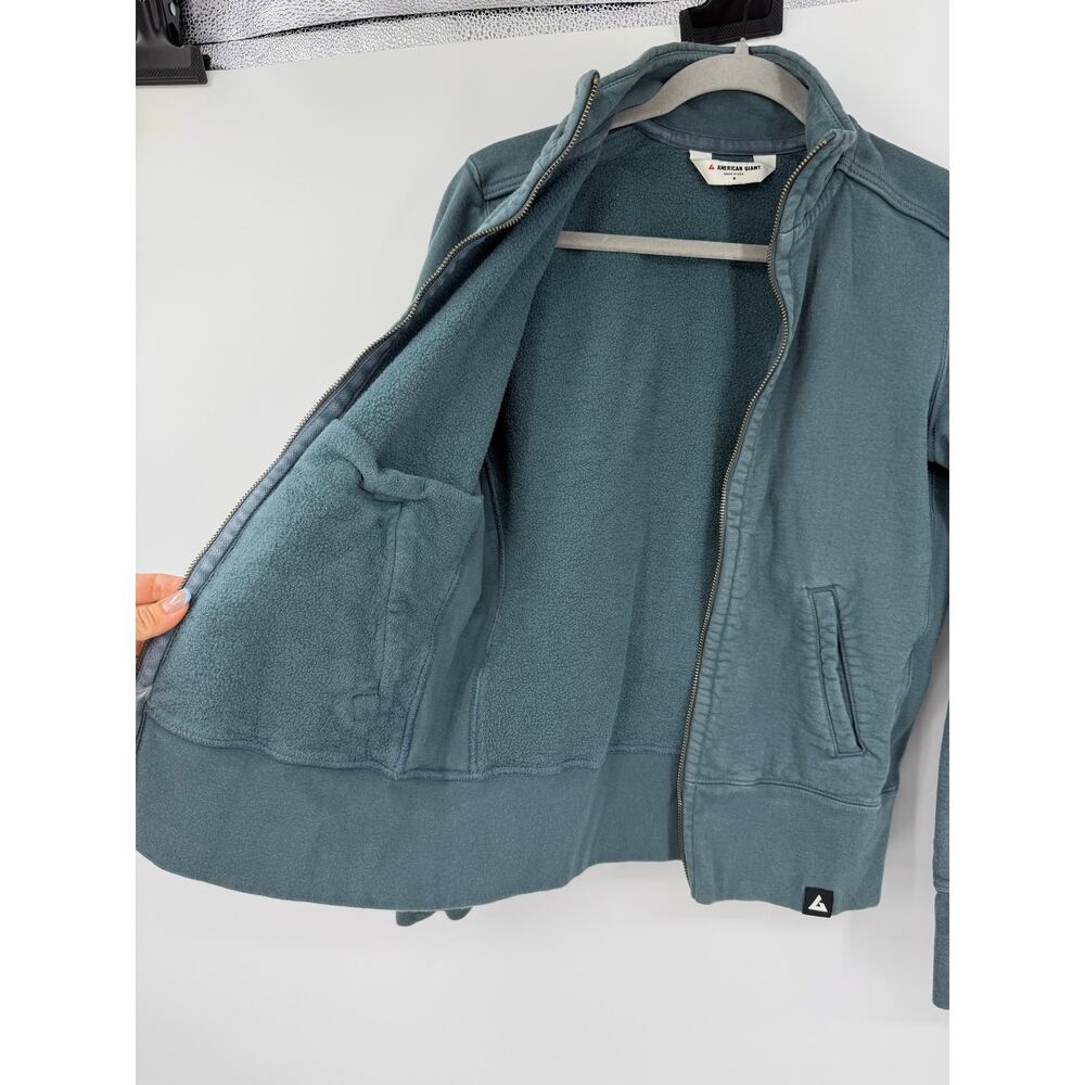 American Giant Womens Full Zip Jacket Size M Casual Pockets Outdoor Grunge - Picture 5 of 11